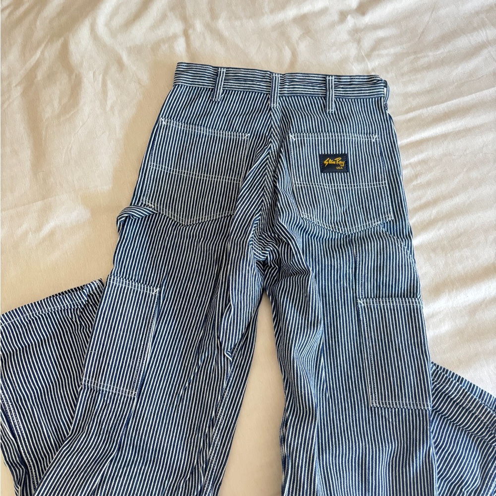 Stan Ray Blue and White Striped Pants